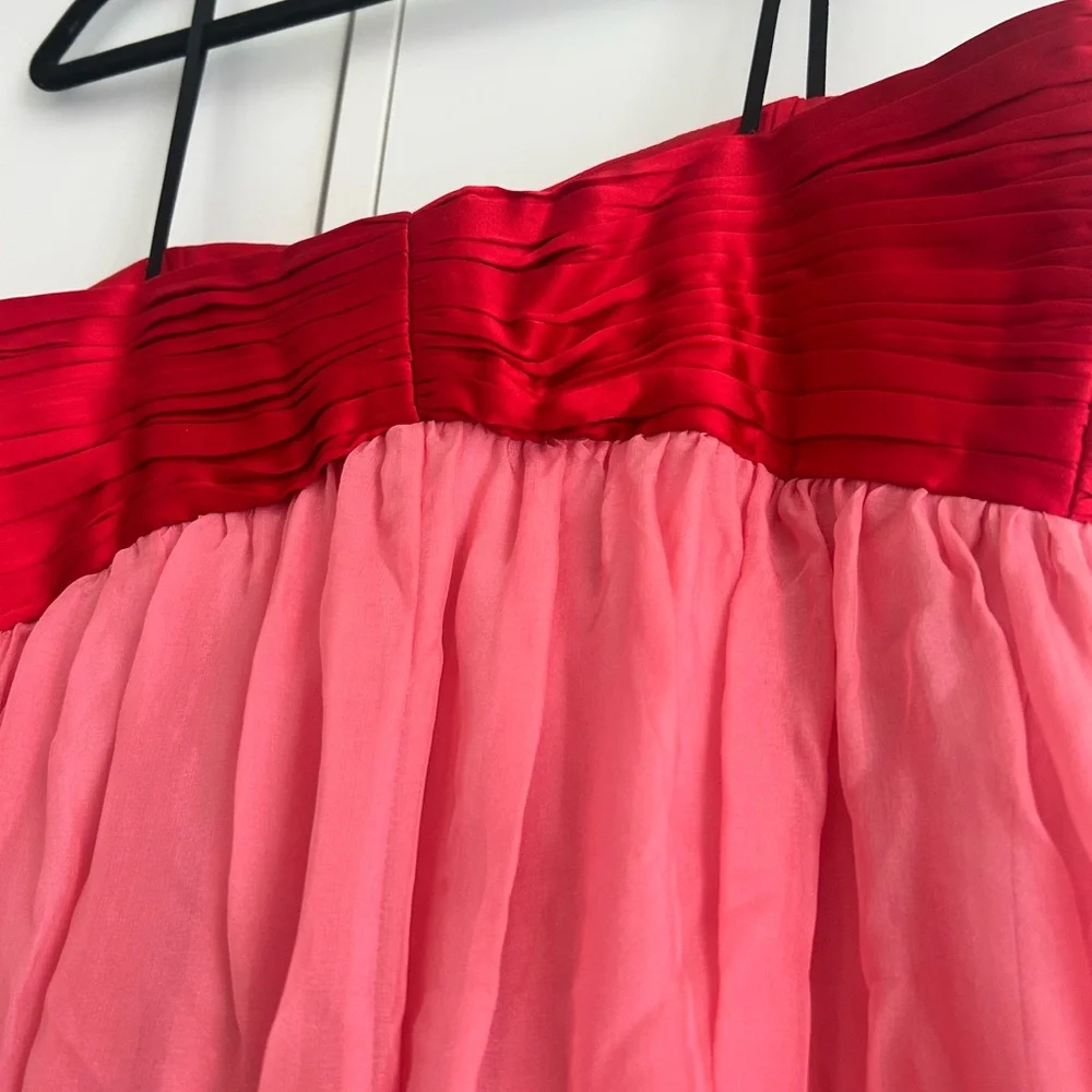 RARE Colorblock silk dress Laundry by design Shelli Segal NWT sz 4 - Picture 5 of 7